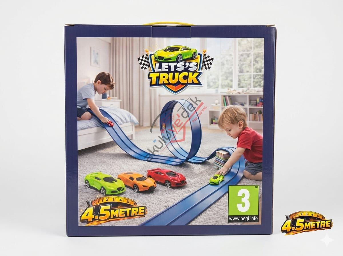 Lets’s Truck 4.5 Metre Esnek Yarış Pisti - Sonsuz Kombinasyon, Sınırsız Eğlence!