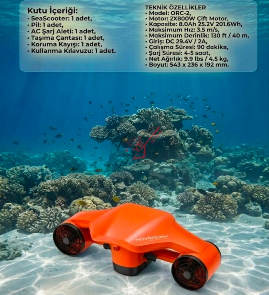 Su Altı Elektrikli Deniz Scooter