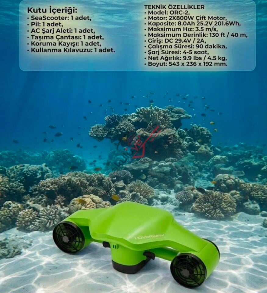 Su Altı Elektrikli Deniz Scooter