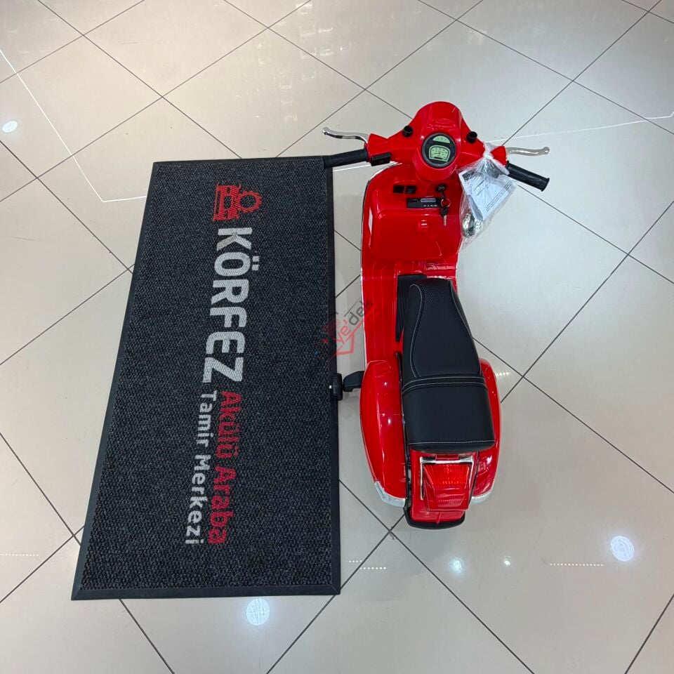 lisanslı Vespa çocuk akülü motosikleti