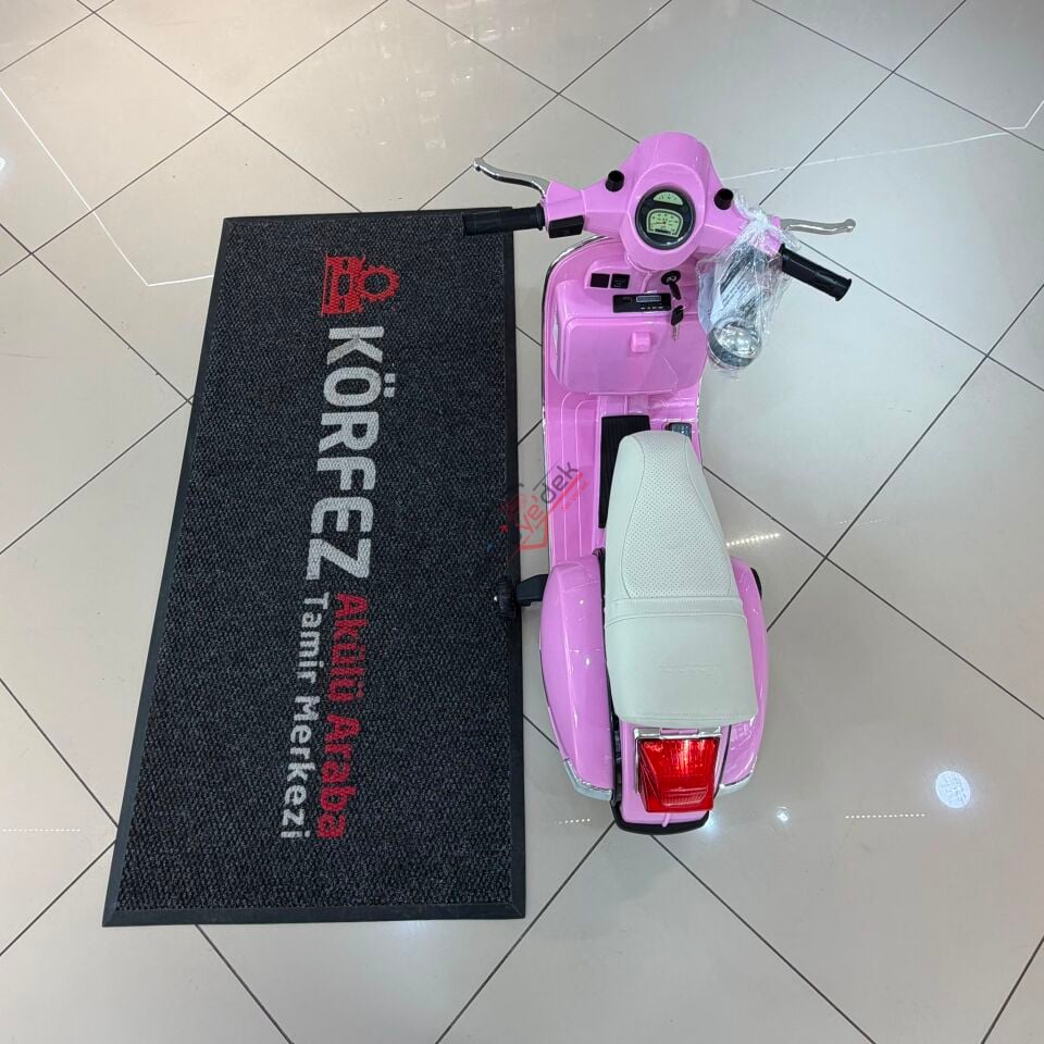 lisanslı Vespa çocuk akülü motosikleti