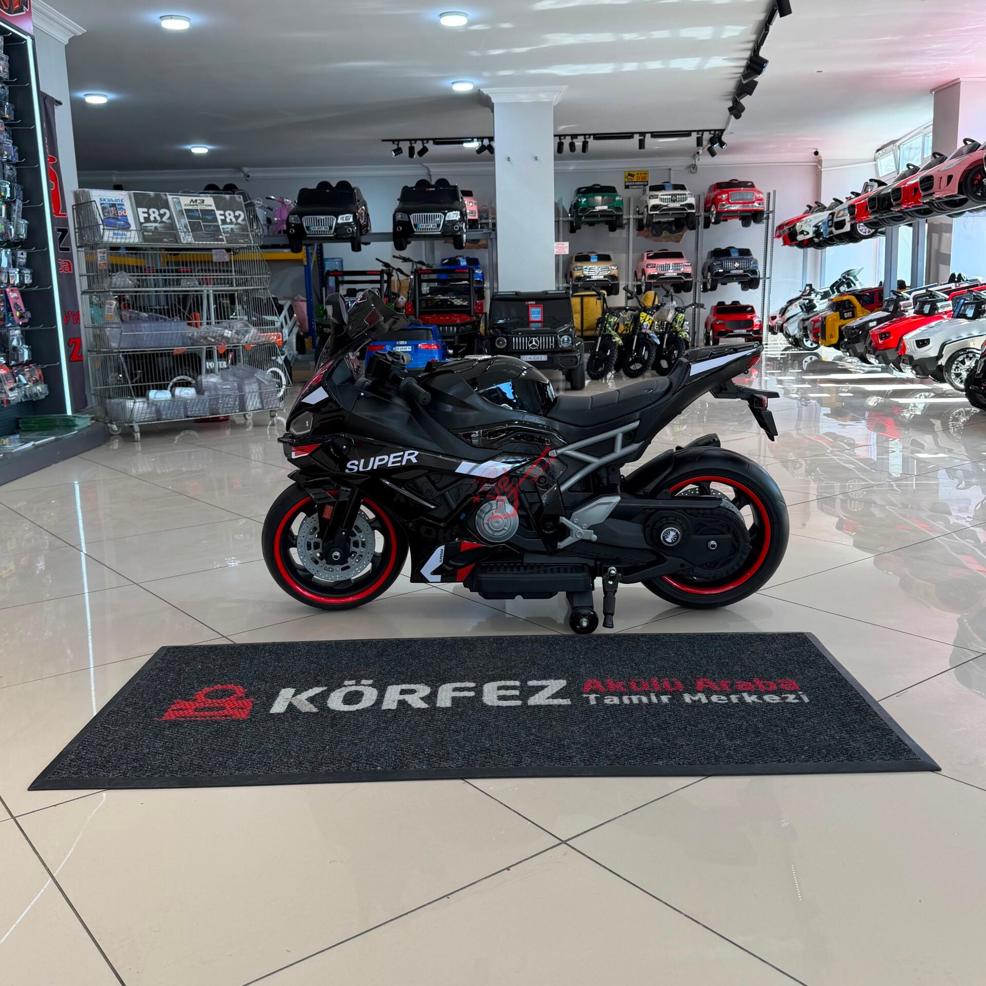 Super RR / Super Bike” çocuk akülü motosiklet
