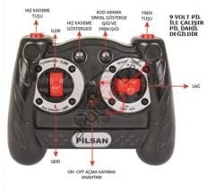 Pilsan Akülü Araba 2.4G Kumanda İçin Joystick Tuş 1 Adet Kırmızı - K8-B-6C