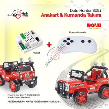 Dolu Hunter 8081 12v Akülü Araba Anakart ve Kumanda Takımı CSR-12T-1A/ K7-B8