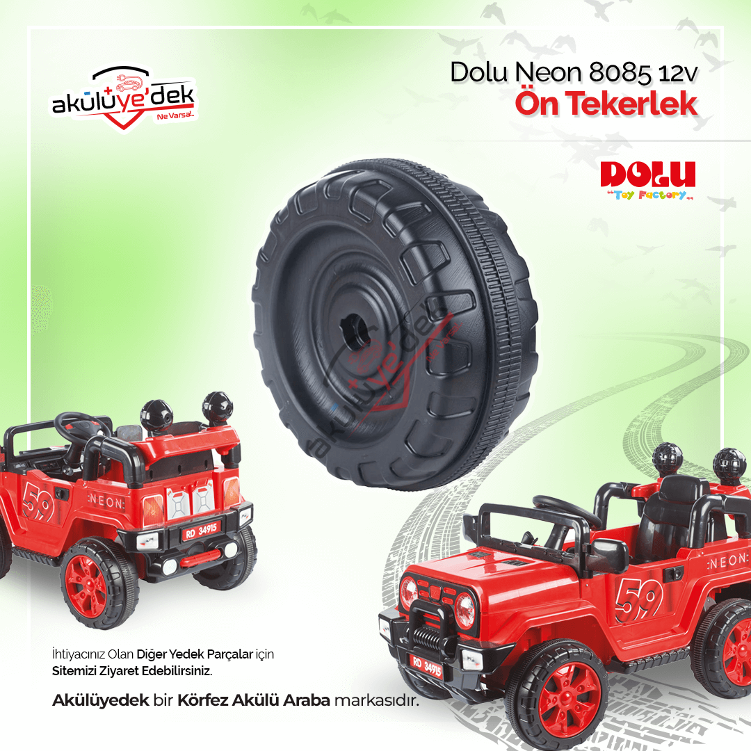 DOLU Neon 8085 12V Akülü Araba Ön Teker