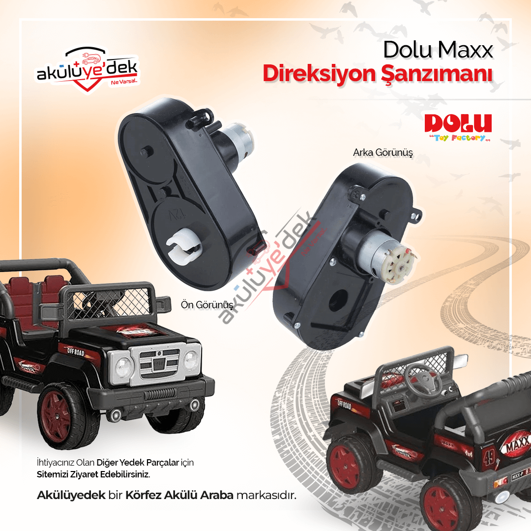 DOLU Maxx 12v Akülü Araba Direksiyon Şanzımanı - K7-C6