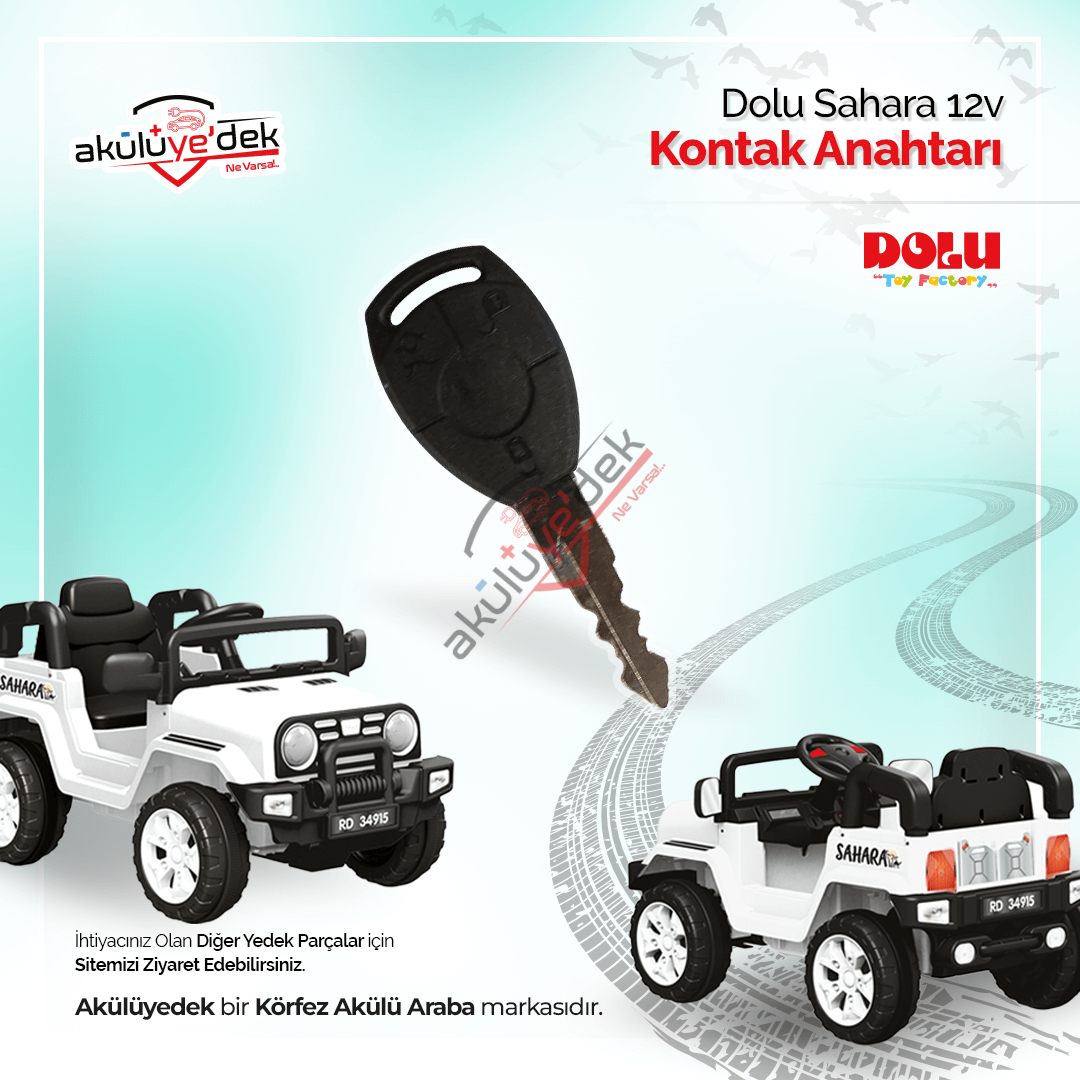 Dolu Sahara 8086 12v Akülü Araba Kontak Anahtarı - K8-B-1A