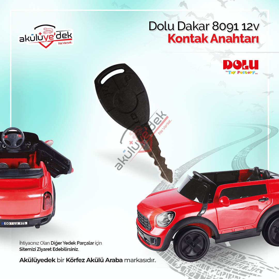 Dolu Dakar 8091 12v Akülü Araba Kontak Anahtarı - K8-B-1A