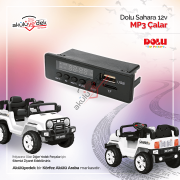 Dolu Sahara 12v Akülü Araba Mp3 Çalar