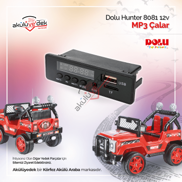 Dolu Hunter 8081 12v Akülü Araba Mp3 Çalar K8-A4