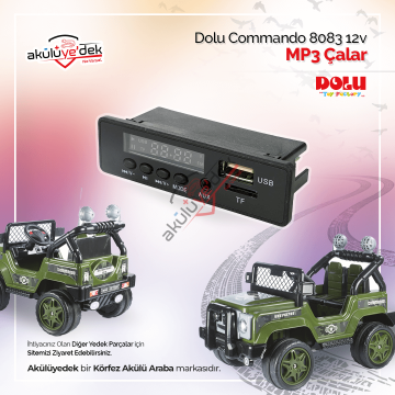 Dolu Commando 8083 12v Akülü Araba Mp3 Çalar K8-A4
