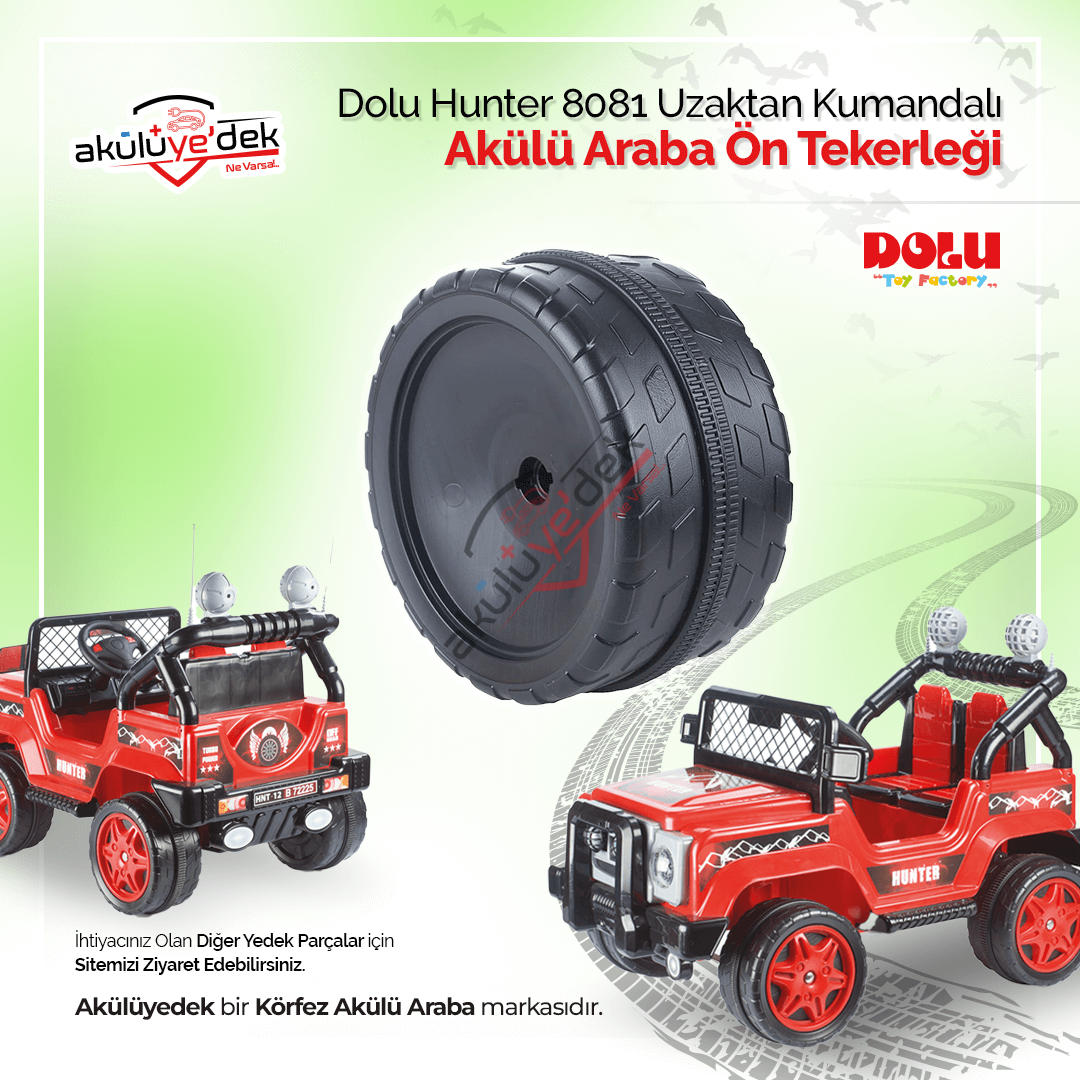 DOLU Hunter 8081 12v Akülü Araba Ön Teker