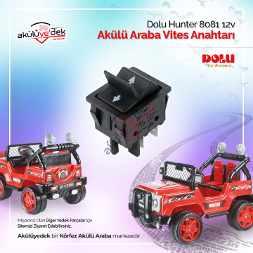 DOLU Hunter 8081 12v Akülü Araba Vites Anahtarı - K8-B-3B