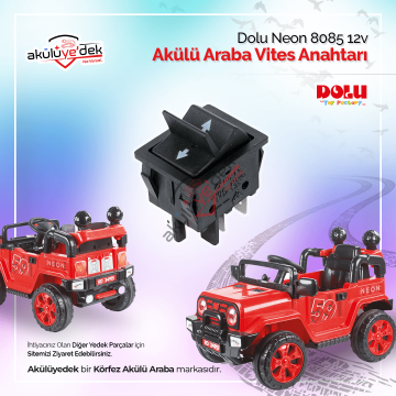 DOLU Neon 8085 12v Akülü Araba Vites Anahtarı - K8-B-3B