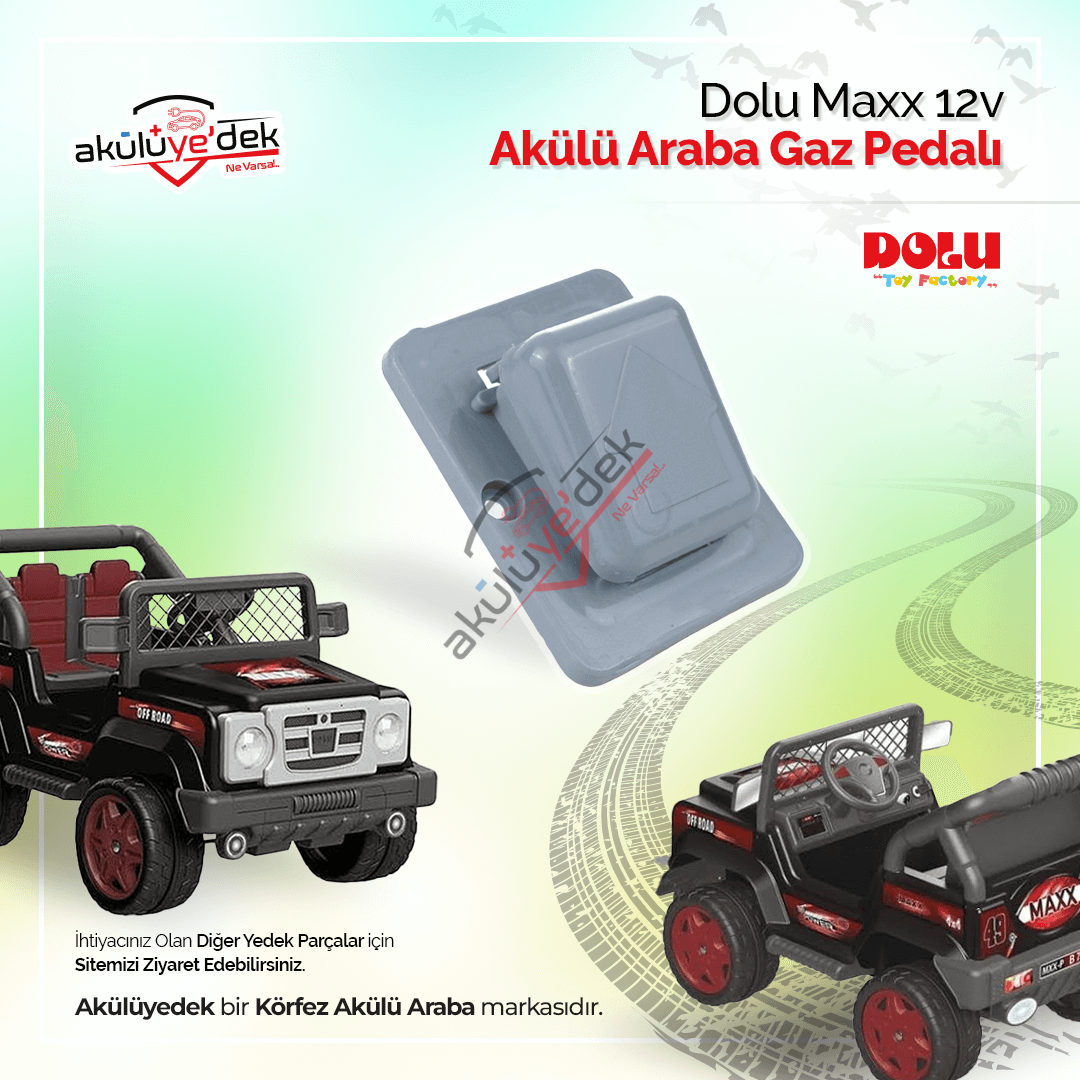 Dolu Maxx 12v Akülü Araba Gaz Pedalı - K5-C3