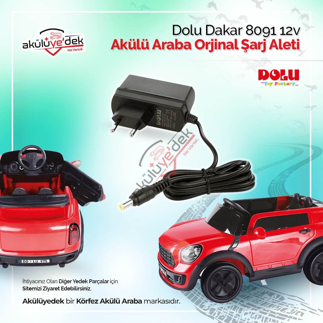 DOLU Dakar 8091 12v Akülü Araba Orjinal Şarj Aleti