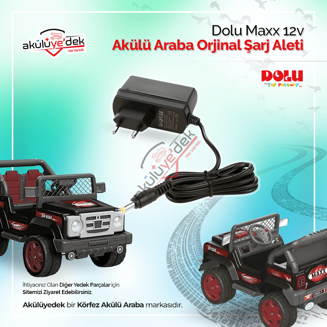 DOLU Maxx 12v Akülü Araba Orjinal Şarj Aleti K4-B