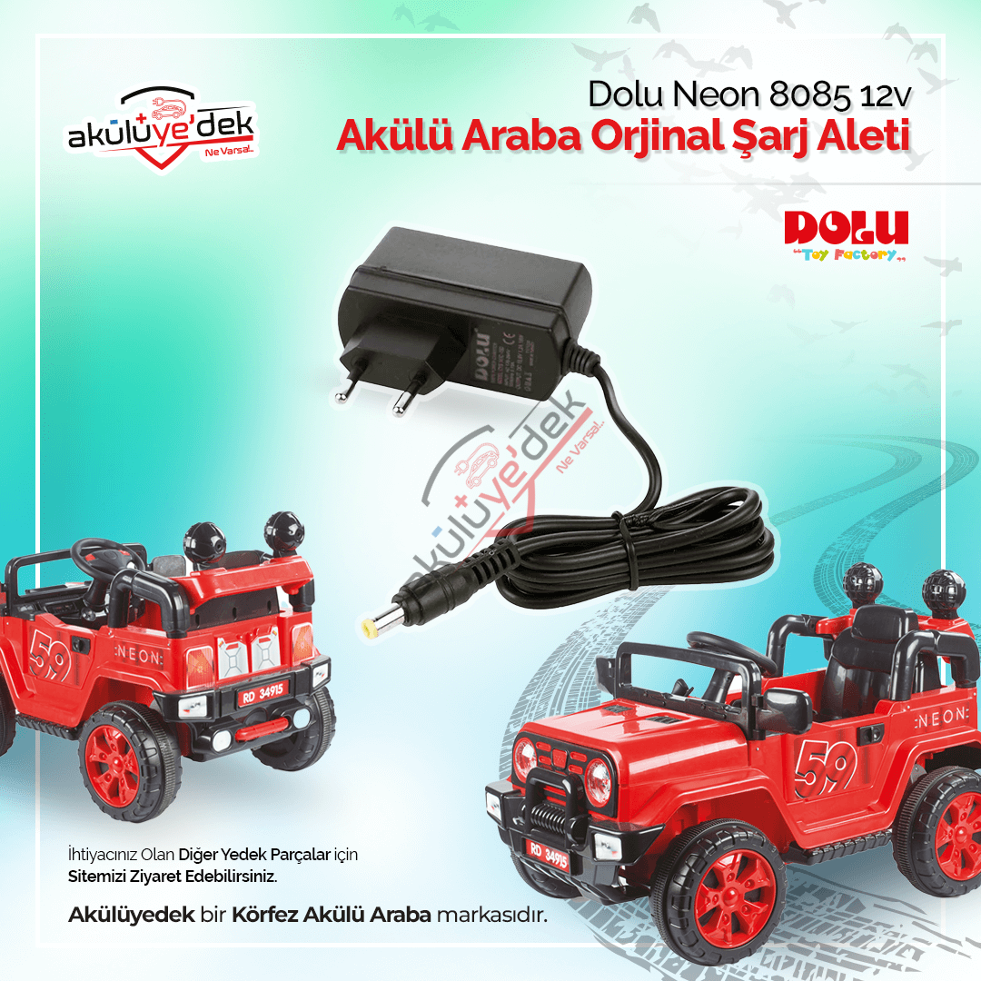 DOLU Neon 8085 12v Akülü Araba Orjinal Şarj Aleti K4-B