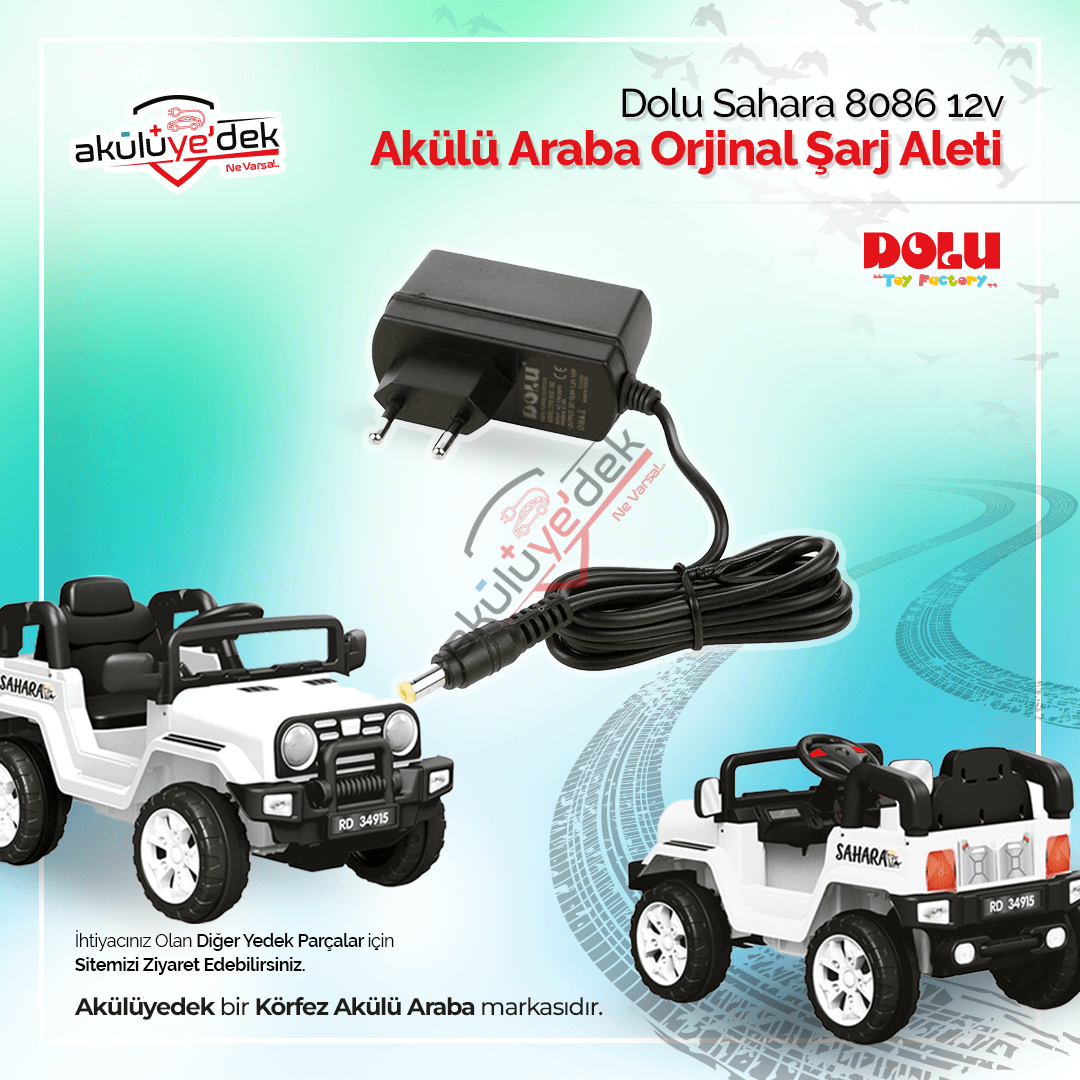 DOLU Sahara 8086 12v Akülü Araba Orjinal Şarj Aleti