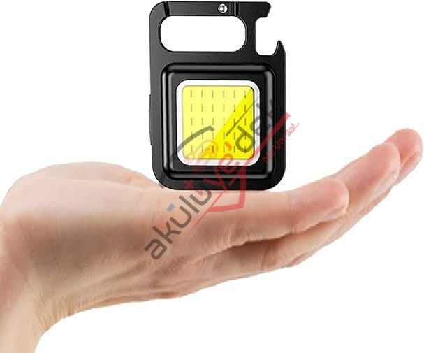 Şarj Edilebilir Mini LED Anahtarlık El Feneri, Muti-Fonksiyonel Küçük COB Çalışma Lambası, Mıknatıslı ve Tutucu, Süper Parlak 4 Aydınlatma Modu, Taşınabilir Su Geçirmez Cep Işığı Acil Kamp Lambası