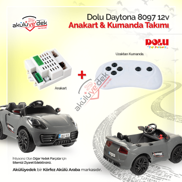 Dolu Daytona 8097 12v Akülü Araba Anakart ve Kumanda Takımı CSR-12T-1A  K7-D13
