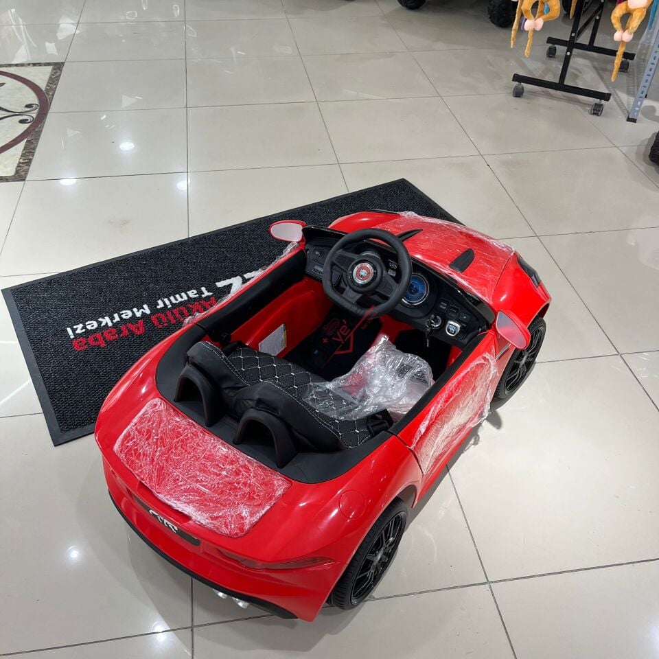 442 COUGAR AKÜLÜ ARABA 12V KUMANDALI -KIRMIZI