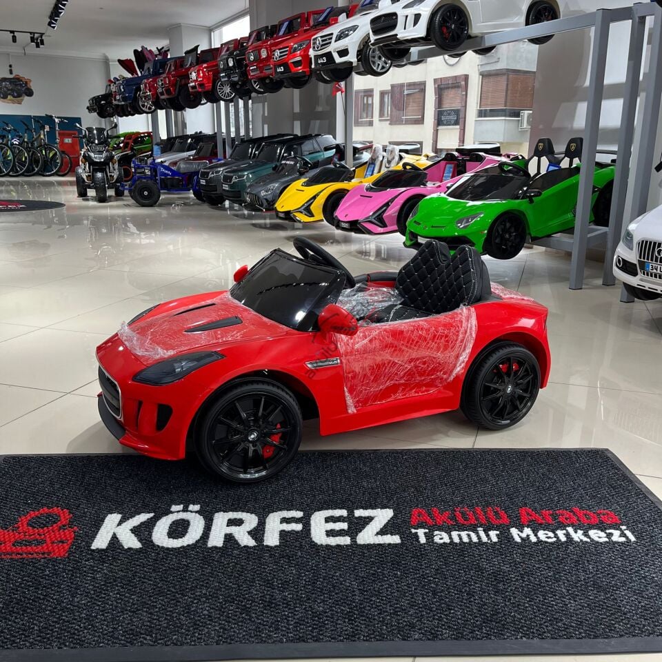 442 COUGAR AKÜLÜ ARABA 12V KUMANDALI -KIRMIZI