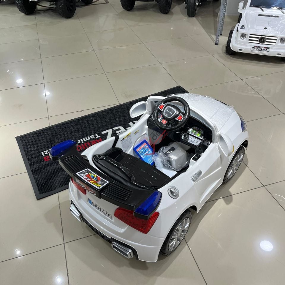 BABYHOPE 436 E-DRİVE-5 AKÜLÜ ARABA 12V KUMANDALI - BEYAZ