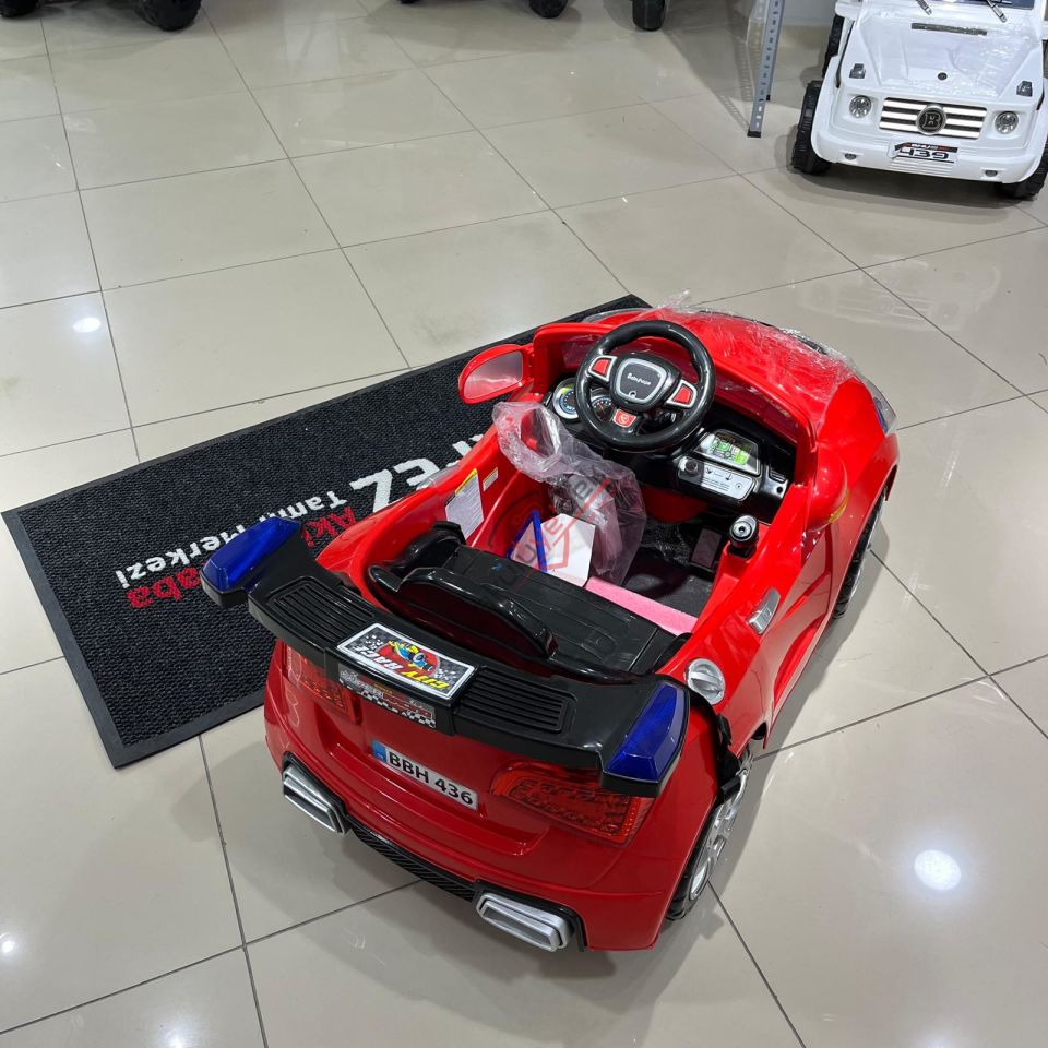 436 E-DRİVE-5 AKÜLÜ ARABA 12V KUMANDALI - KIRMIZI