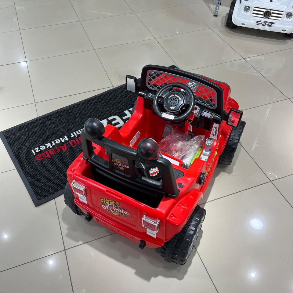 PİLSAN RANGER 12V KUMANDALI AKÜLÜ ARABA - KIRMIZI - 05 107