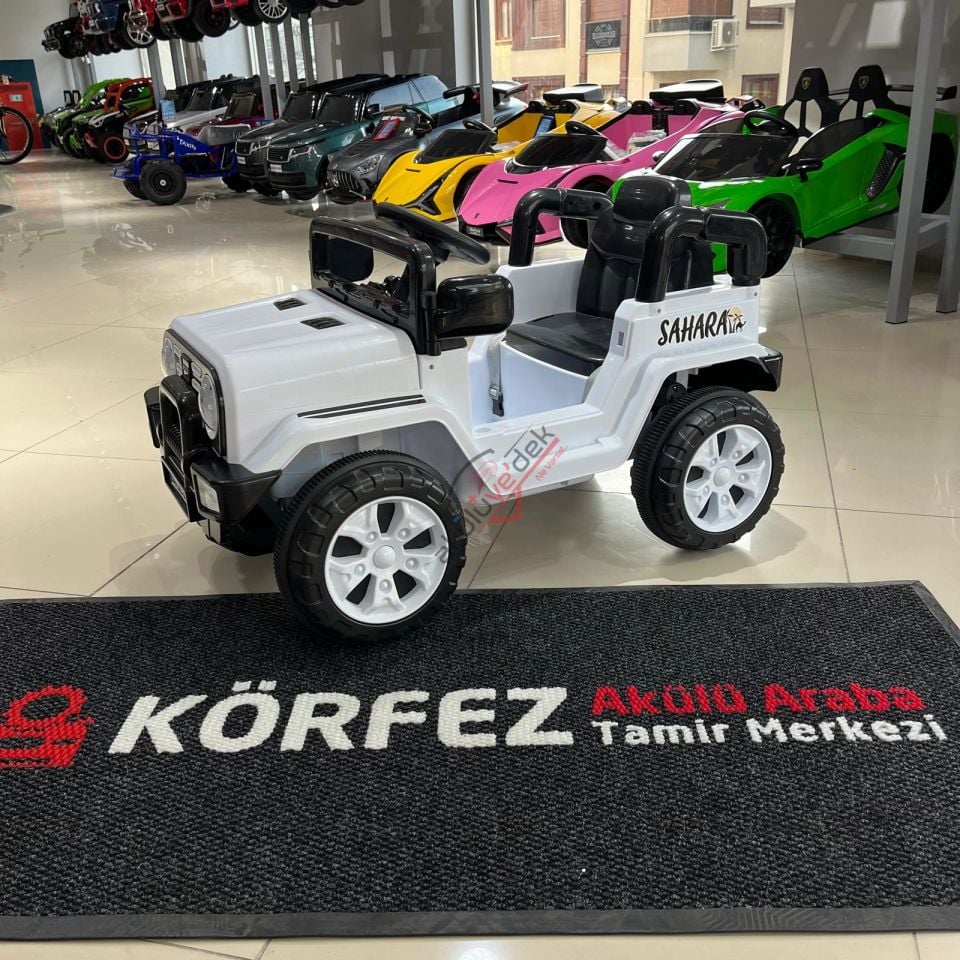 DOLU SAHARA 12V KUMANDALI AKÜLÜ ARABA BEYAZ - 8086 - 34915