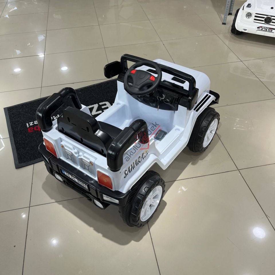 DOLU SAHARA 12V KUMANDALI AKÜLÜ ARABA BEYAZ - 8086 - 34915