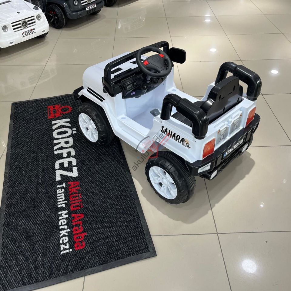DOLU SAHARA 12V KUMANDALI AKÜLÜ ARABA BEYAZ - 8086 - 34915