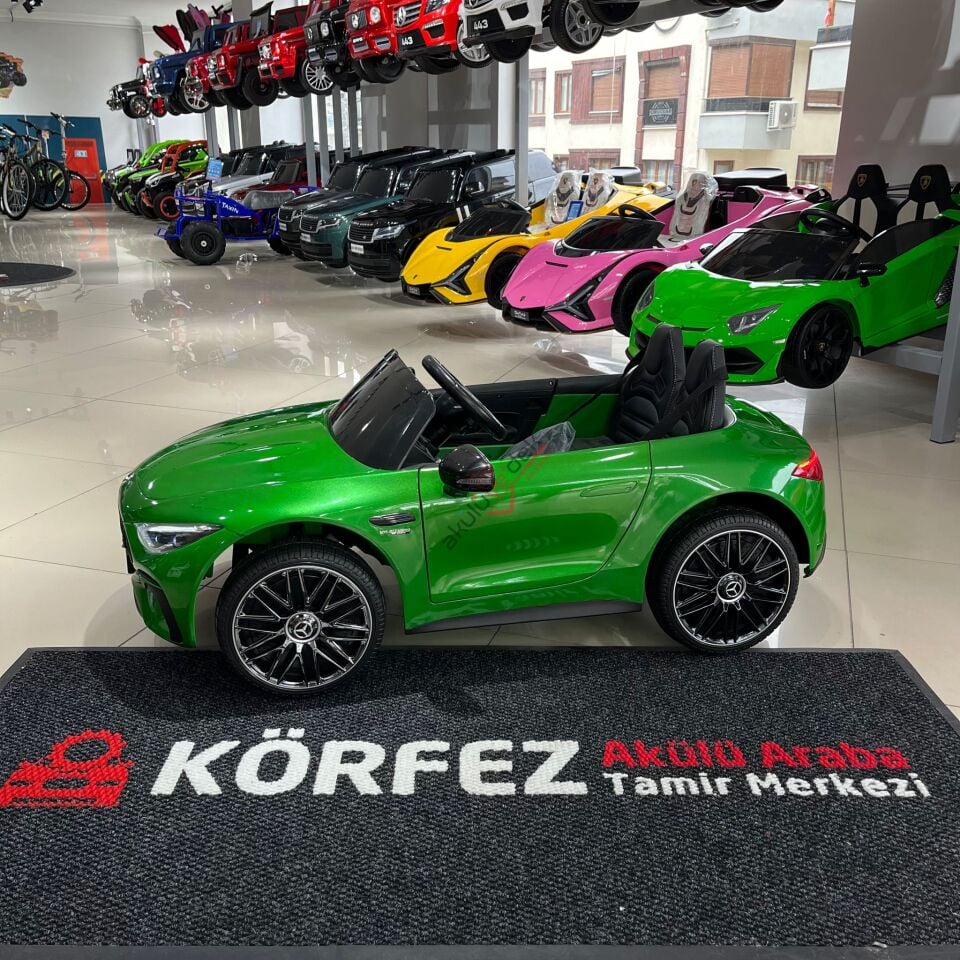 Lisanslı Mercedes Sl63 - 24V Tabletli Yeşil