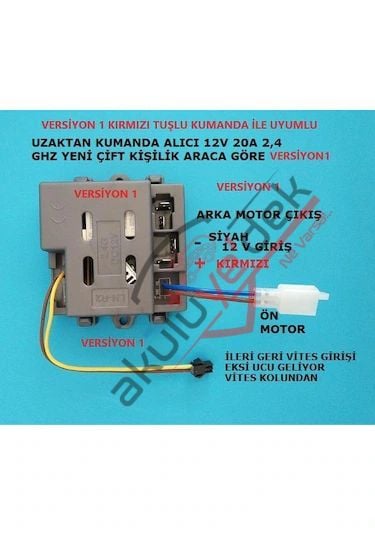PİLSAN ATTACK 12V AKÜLÜ ARABA ANAKART ALICI DEVRE - K2-A1
