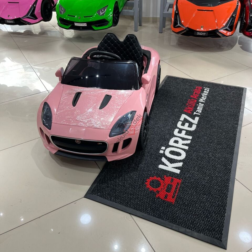 442 COUGAR AKÜLÜ ARABA 12V KUMANDALI -PEMBE