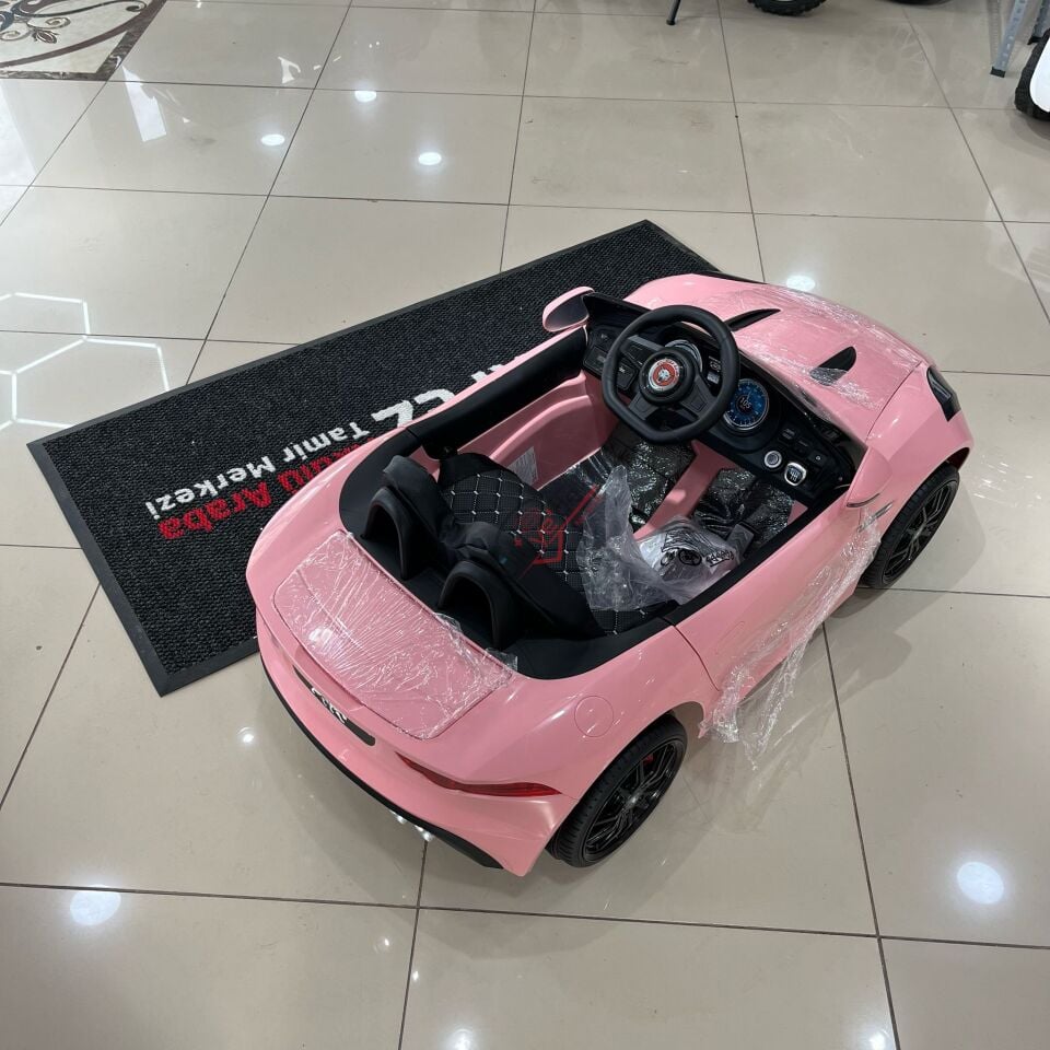 442 COUGAR AKÜLÜ ARABA 12V KUMANDALI -PEMBE