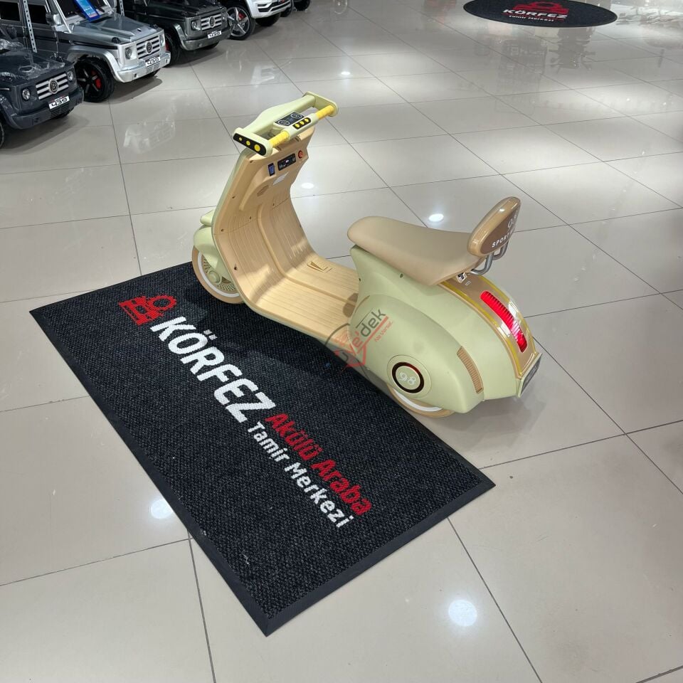 12V vespa dizayn Akülü Motor Suyeşili