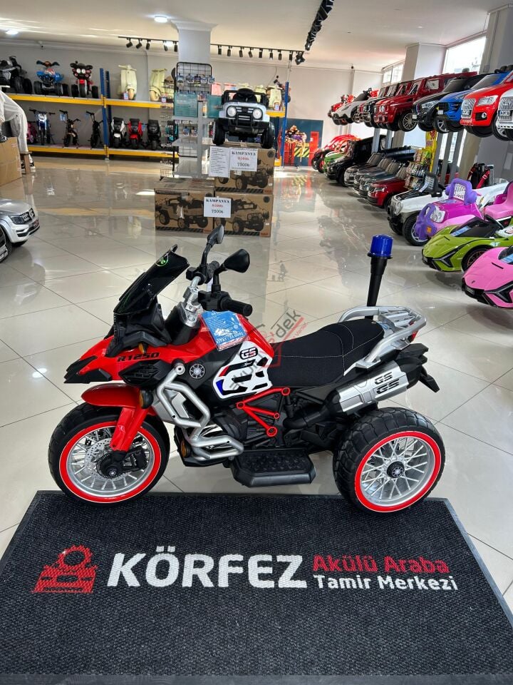 12V R1250 Akülü Motor - kırmızı