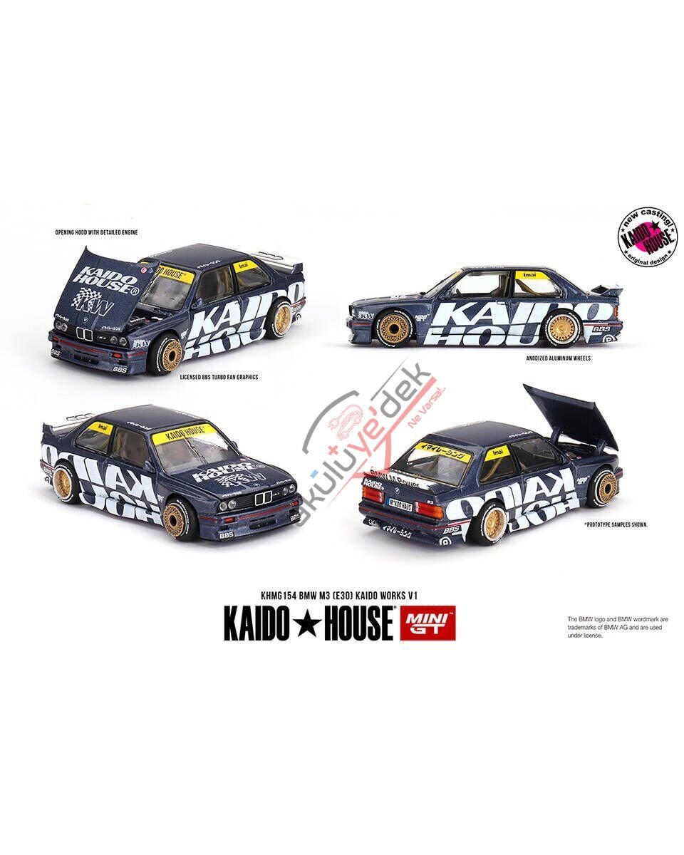 Mini GT 1/64 KaidoHouse BMW M3 (E30) Kaido Works V1 KHMG154