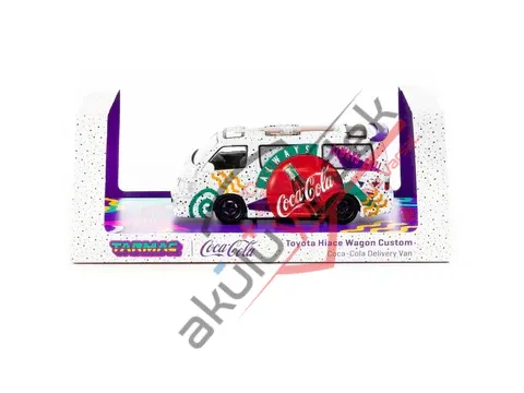 Tarmac Works 1/64 Toyota Hiace Wagon Custom Coca-Cola Delivery Van - HOBBY64 T64-078-CC