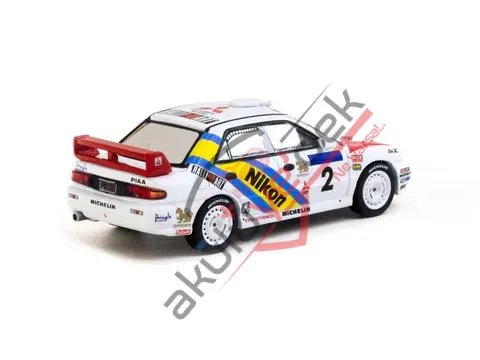 Tarmac Works 1/64 Mitsubishi Lancer Evolution III Hong Kong-Beijing Rally 1995 #2 Winner - GLOBAL64 T64G-050-95HKBR02