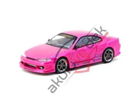 Tarmac Works 1/64 VERTEX Nissan Silvia S15 Pink Metallic - GLOBAL64 T64G-023-PI