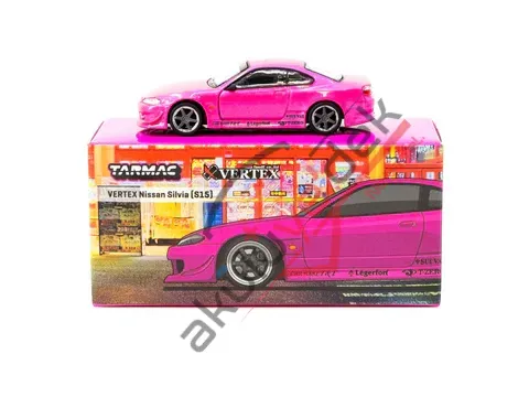 Tarmac Works 1/64 VERTEX Nissan Silvia S15 Pink Metallic - GLOBAL64 T64G-023-PI