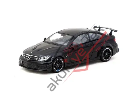 Tarmac Works 1/64 Mercedes-Benz C 63 AMG Coupé Black Series Matte Black - GLOBAL64 T64G-009-MB