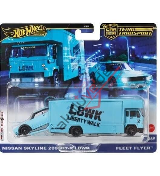 Hot Wheels Premium HRV45 Team Transport Nissan Skyline 2000 GT-R LBWK / Fleet Flyer