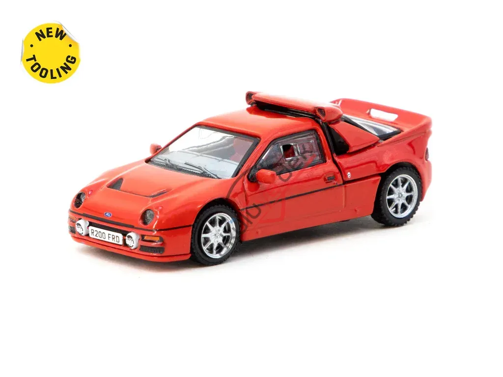 Tarmac Works 1/64 Ford RS200 Red - HOBBY64+ T64PR-001-RE