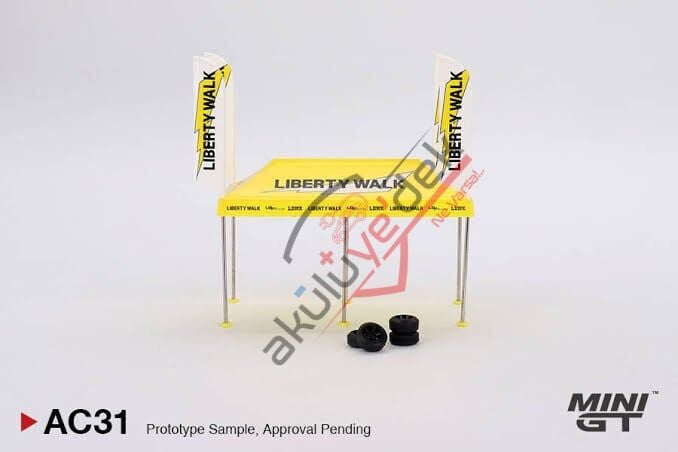 Mini GT 1/64 Paddock Service Tent Set - LB Racing MGTAC31