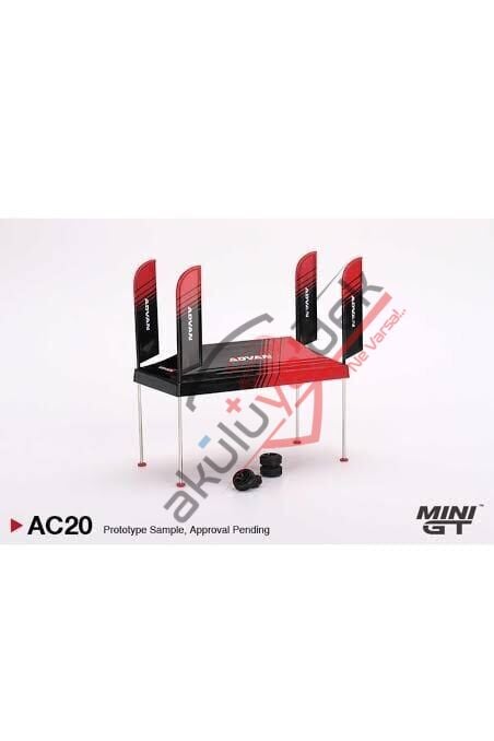 Mini GT 1/64 Paddock Service Tent Set - ADVAN MGTAC20