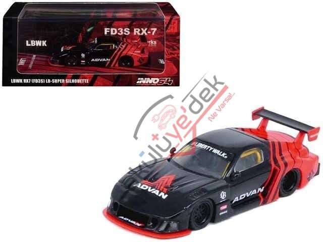Inno 1/64 LBWK MAZDA RX7 (FD3S) LB-SUPER SILHOUETTE ''ADVAN LIVERY'' IN64-LBWK-RX7-05